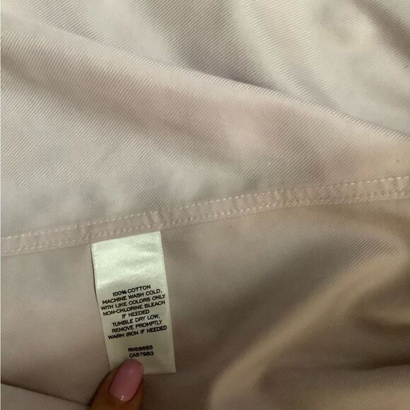 NWT Mens Nordstrom Non-iron Skirt Sz 18 1/2 Blush/pink - Picture 7 of 7